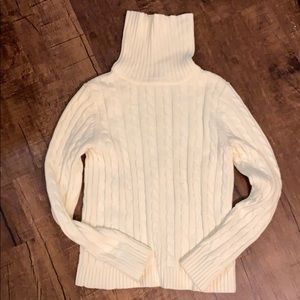 LL Bean cable knit turtleneck